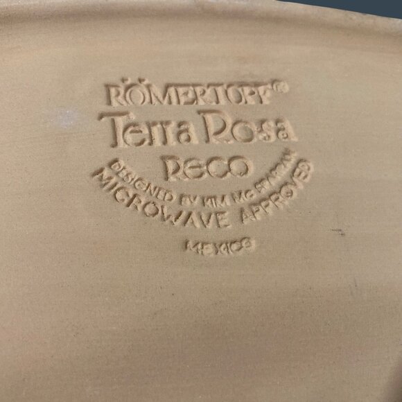 Romertoph Lobster Platter White Glazed Terracotta Rosa Reco Oval Serving Dish - Picture 4 of 6